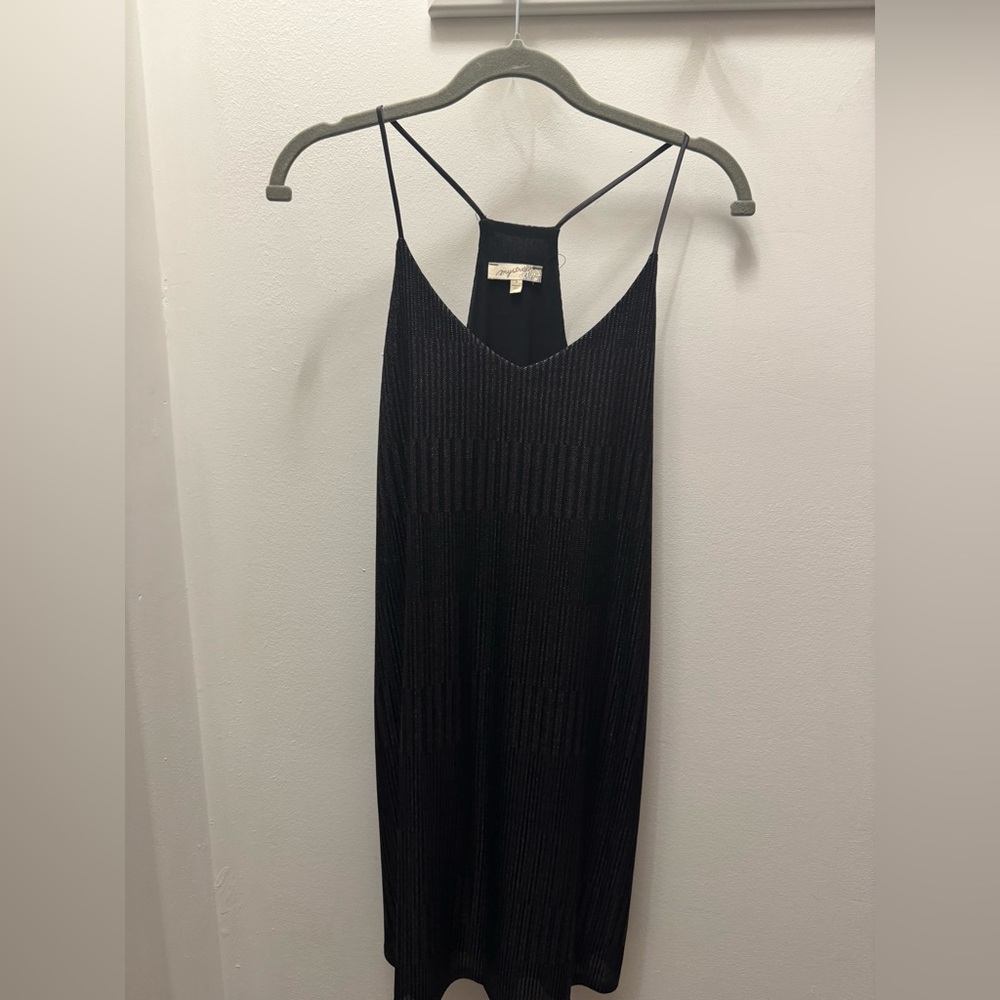 Little Black Dress with Gold Undertones. Size Small